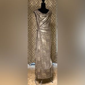Formal Dress, gold, size 10
